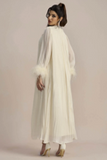 Yvonne Diamante Feathered Pleated Dress | Dress In Beauty