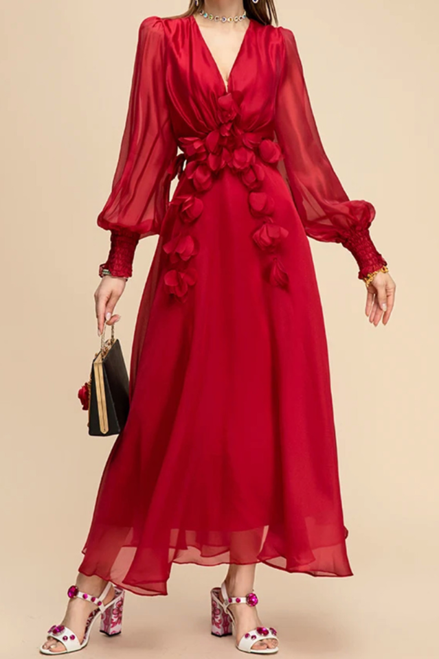 Floral Embellished Midi Dress | Dress In Beauty