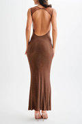 Rhinestone Bodycon Backless Maxi Dress | Dress In Beauty