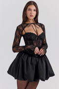 Lace Bolero & Corset Flare Minidress Set | Dress In Beauty