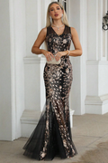 Belle Sequin Mermaid Mesh Maxi Dress | Dress In Beauty