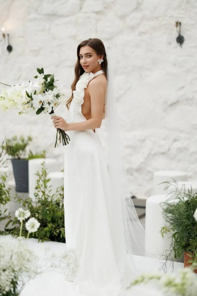 Isabel Halterneck Floral Applique Maxi Dress | Dress In Beauty