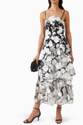 Selene Maxi Tiered 3D Dress | Dress In Beauty
