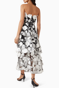 Selene Maxi Tiered 3D Dress | Dress In Beauty