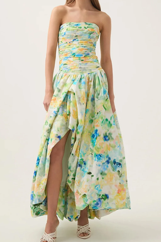 Violette Bubble Hem Maxi Dress | Dress In Beauty