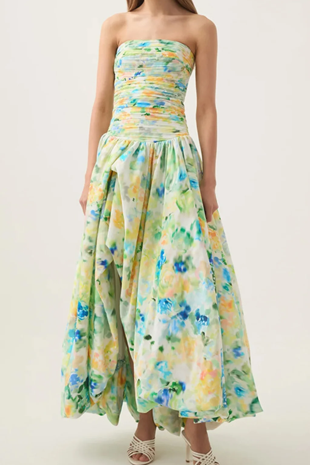 Violette Bubble Hem Maxi Dress | Dress In Beauty