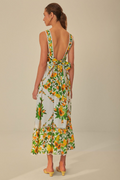 Papaya Salad Scarf Print Maxi Sundress | Dress In Beauty