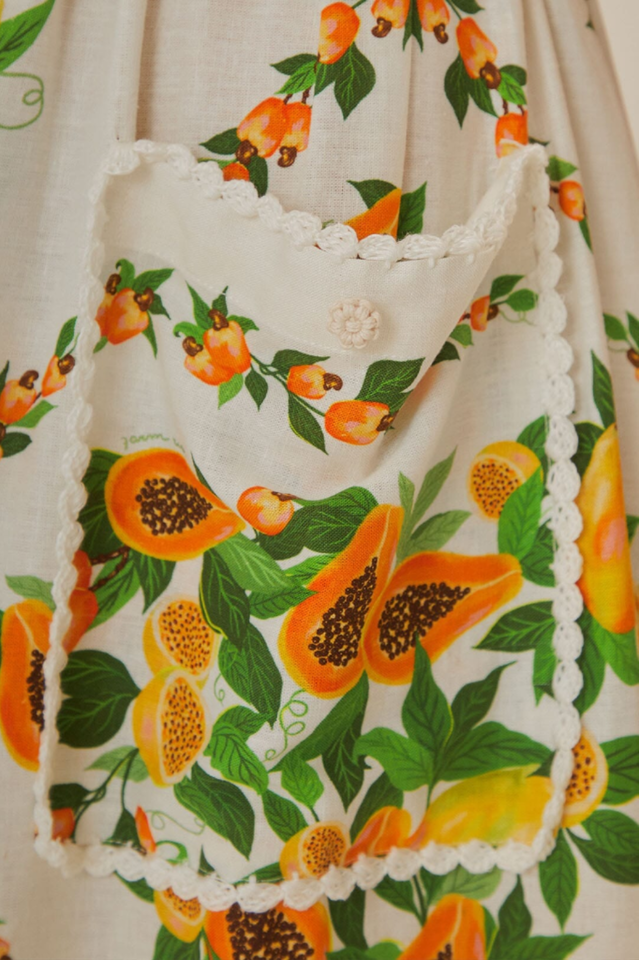 Papaya Salad Scarf Print Maxi Sundress | Dress In Beauty