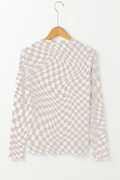 Rory Checkered Mesh Top | Dress In Beauty