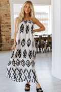Printed A-Line Maxi Dress | Dress In Beauty