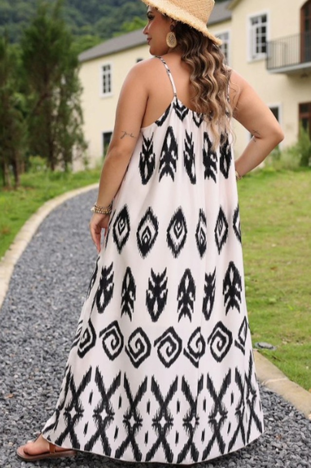 Printed A-Line Maxi Dress | Dress In Beauty