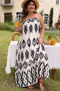 Printed A-Line Maxi Dress | Dress In Beauty