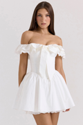 Jaide Cotton Off Shoulder Corset Dress | Dress In Beauty