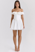Jaide Cotton Off Shoulder Corset Dress | Dress In Beauty