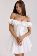 Jaide Cotton Off Shoulder Corset Dress | Dress In Beauty