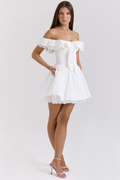Jaide Cotton Off Shoulder Corset Dress | Dress In Beauty