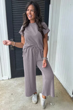 Women's Knit Lounge Set - View 7 | WEUXS