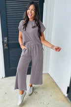 Women's Knit Lounge Set - View 8 | WEUXS