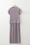 Knit Short Sleeve T Shirt + Pants Set | Dress In Beauty