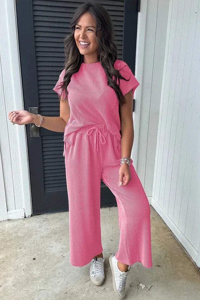Women's Knit Lounge Set - View 11 | WEUXS