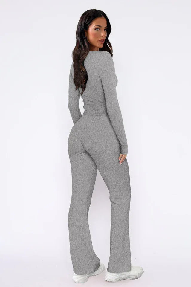 Women's Long Sleeve Pajama Set | WEUXS Secondary image