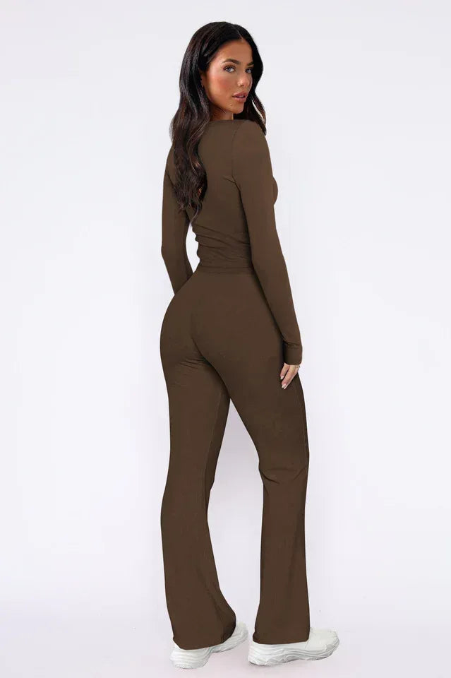 Women's long sleeve pajama set - View 11 | WEUXS