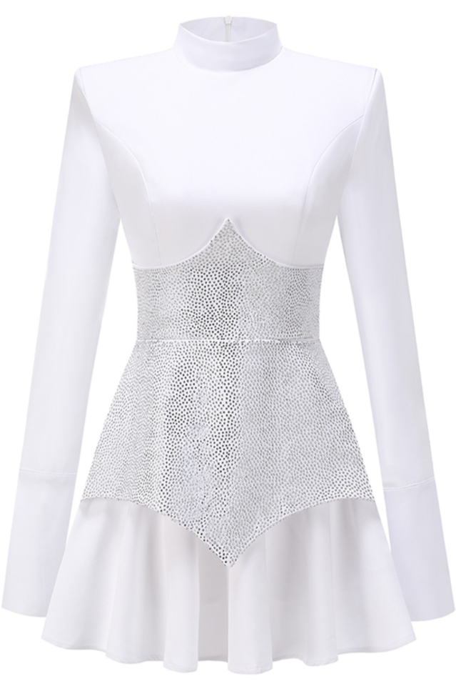 Keilani Red Long Sleeve Mini Dress | Dress In Beauty