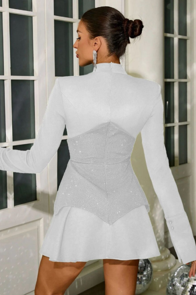 Keilani Red Long Sleeve Mini Dress | Dress In Beauty