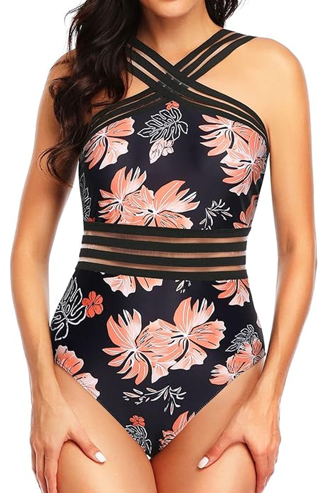 Bandage Cross Back Swimming Suit | Dress In Beauty