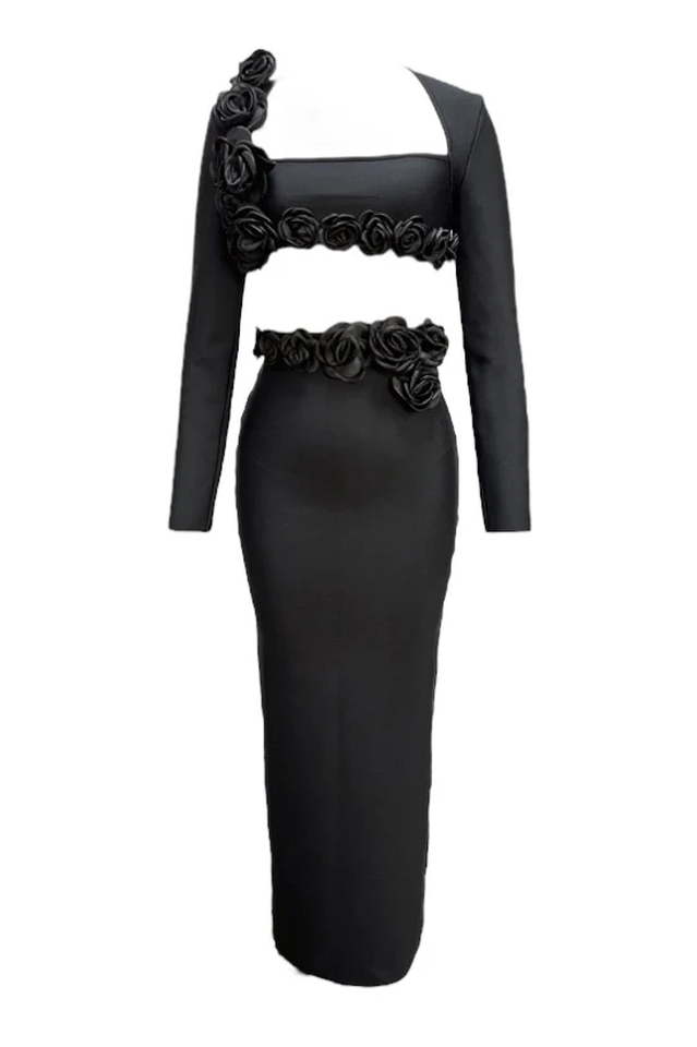 Dellis Flower Bandage Skirt Set | Dress In Beauty