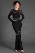 Boyle Black Mesh Bandage Dress | Dress In Beauty