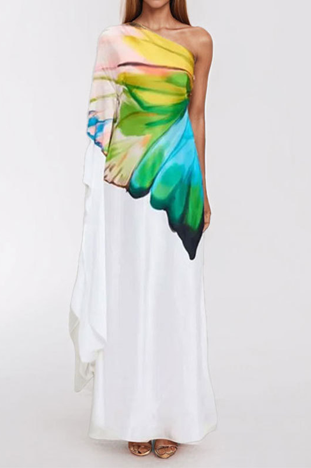 Bernice Printed Single Sleeve Maxi Dress | Dress In Beauty