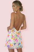 Fanny Embroidered Sequins Backless Mini Dress | Dress In Beauty