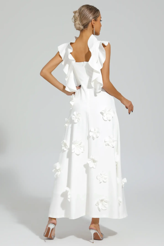 Ansel White Flower Slip Dress | Dress In Beauty