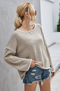 Crew Neck Pullover Long Sleeve Sweater | Dress In Beauty