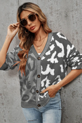 Janelle Leopard Button Up Knit Cardigan | Dress In Beauty