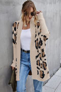 Leopard Pattern Fuzzy Cardigan | Dress In Beauty