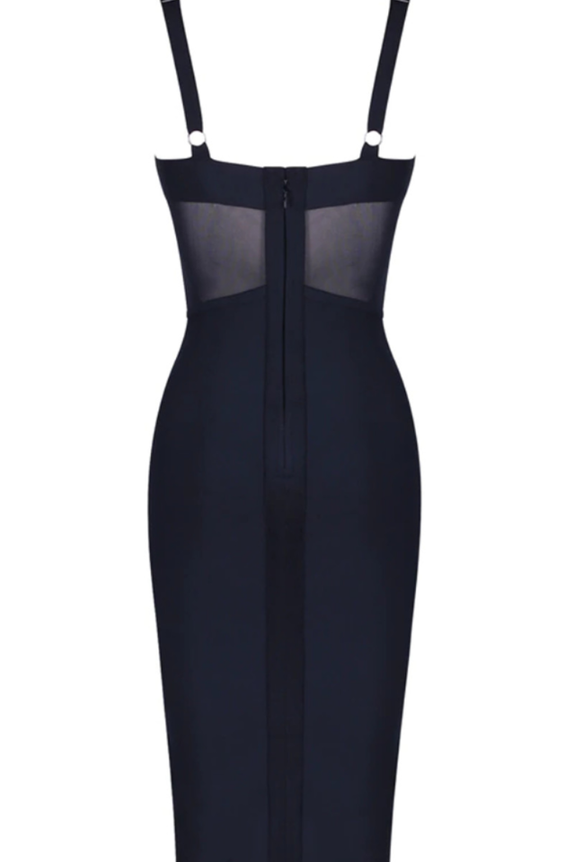 Structured Mesh Midi Dress | Dress In Beauty