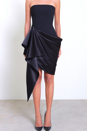 Strapless Draped Silk Dress | Dress In Beauty