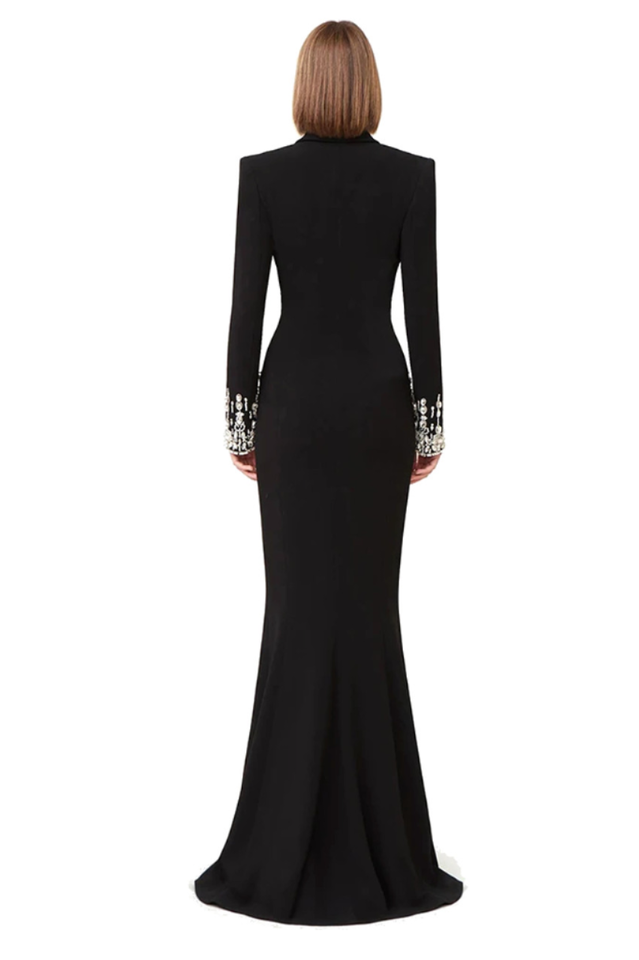 Crystal Sequin Maxi Coat Dress | Dress In Beauty