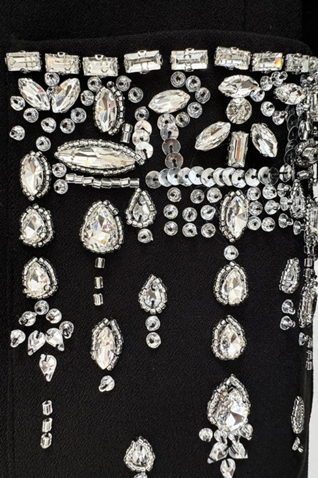 Crystal Sequin Maxi Coat Dress | Dress In Beauty