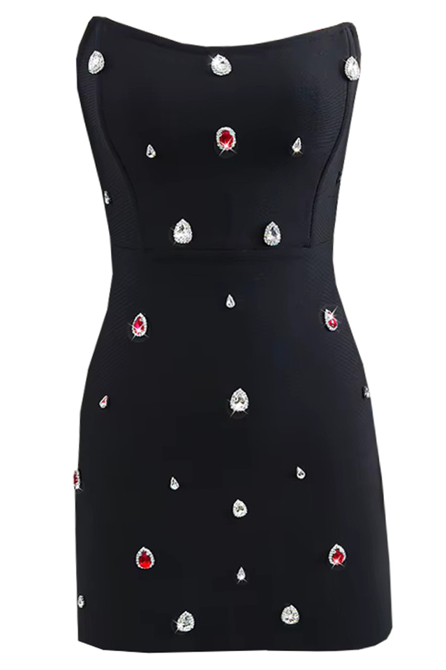 Strapless Sequined Bandage Mini Dress | Dress In Beauty