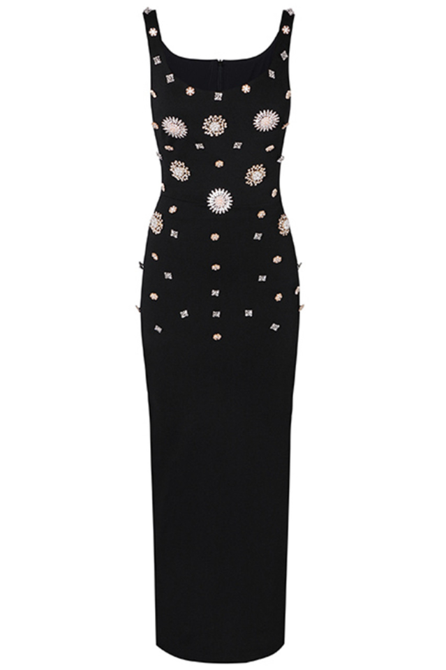 Dismas Rhinestone Ruched Dress | Dress In Beauty