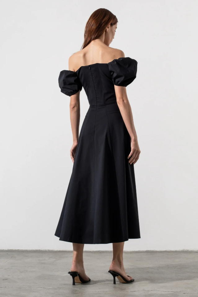 Tallulah Floral Puff Sleeve Midi Dress | Dress In Beauty