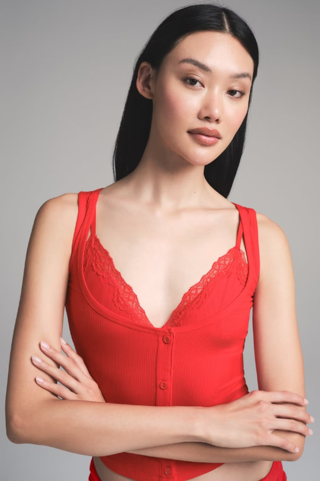 SKIMS Tank With Bralette | Dress In Beauty