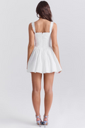 Brigitte Broderie Anglais Corset Mini Dress | Dress In Beauty