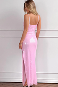 Honey Pink Sequin Maxi Dress | Dress In Beauty