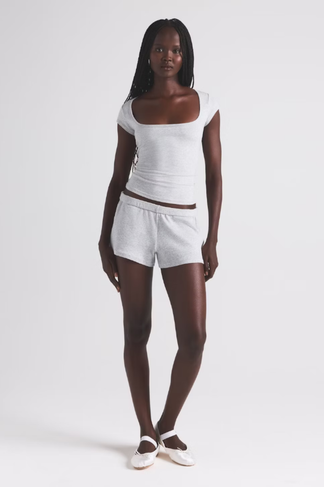 SKIMS Cotton Jersey Scoop Neck T-Shirt | Dress In Beauty