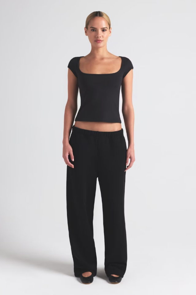 SKIMS Cotton Jersey Scoop Neck T-Shirt | Dress In Beauty