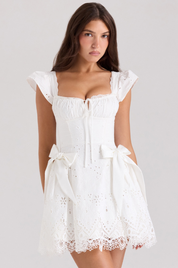 Giglio Broderie Anglais Mini Dress | Dress In Beauty